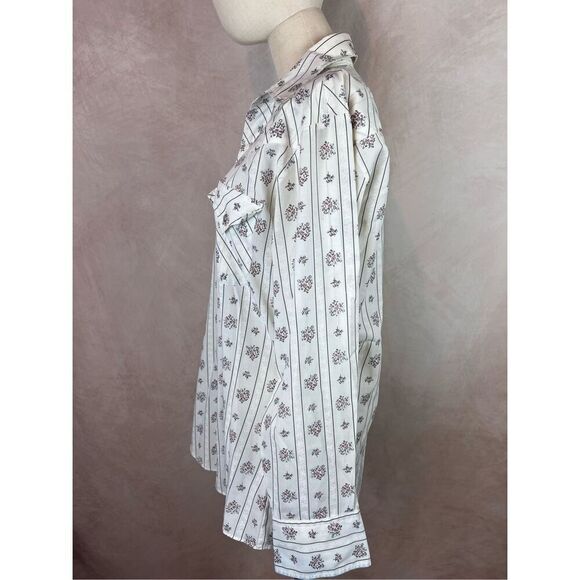 Vintage Floral Striped Ely Plains Pearl Snap - Picture 8 of 10